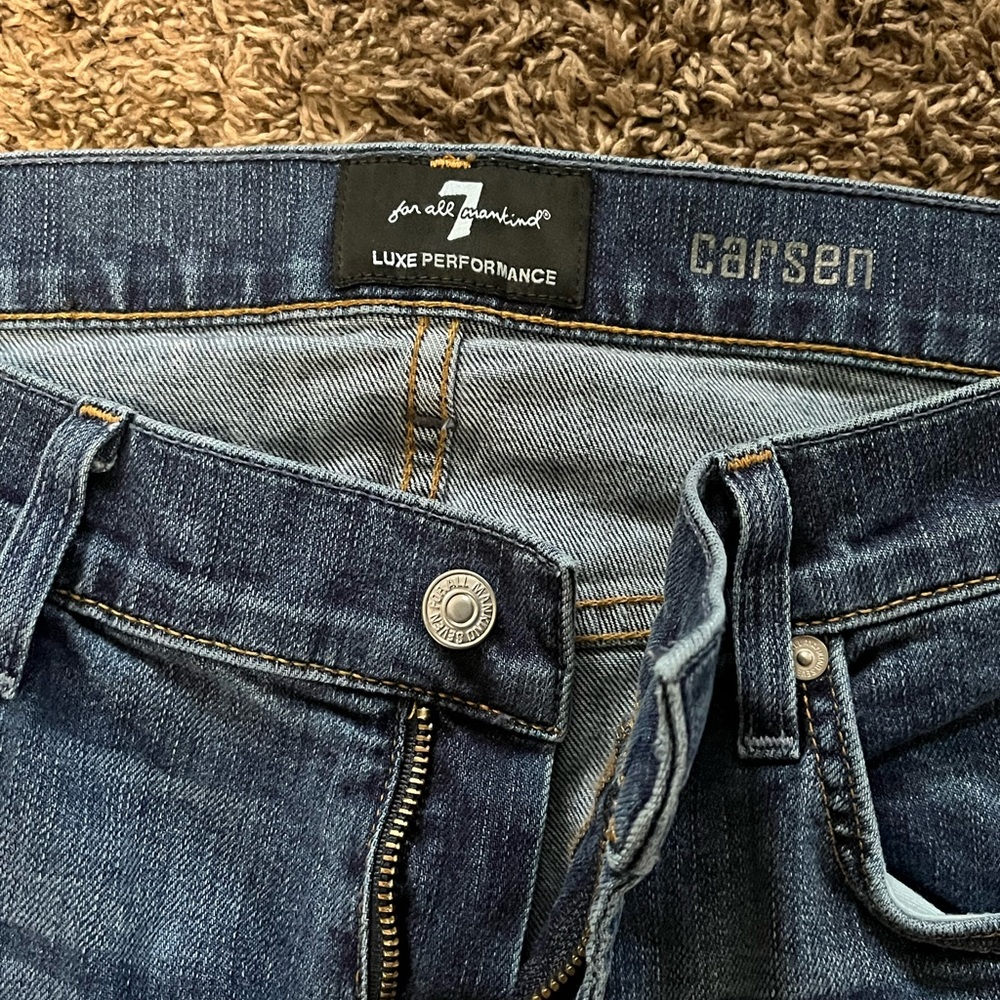 7 For All Mankind Blue Women Jeans - Picture 6 of 10